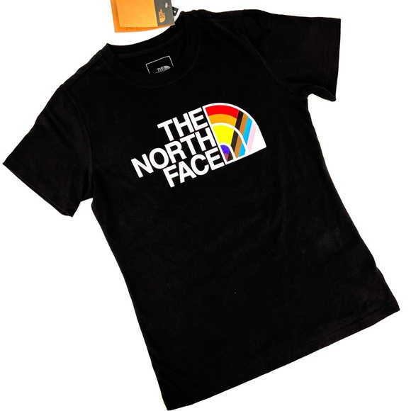 The North Face Women’s Slim Fit SS Pride Tee SZ Small Black - Picture 1 of 5
